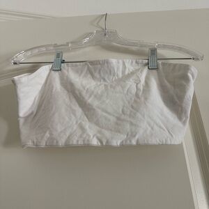 H&M Basic White Tube Top Size L